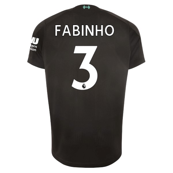 Camiseta Liverpool NO.3 Fabinho 3ª Kit 2019 2020 Negro